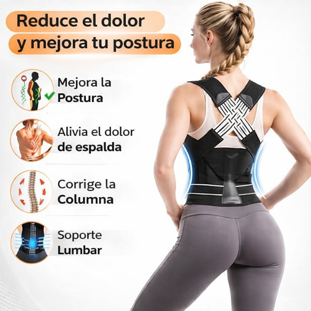 CHALECO CORRECTOR DE POSTURA PREMIUM AJUSTABLE